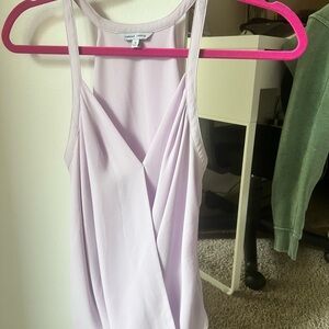 Chic Lavender Sleeveless Blouse
